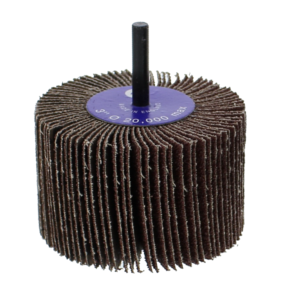 3" x 2" x 1/4" 40 Grit Premium Flap Wheel