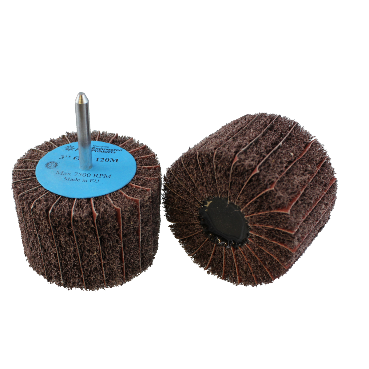 3" x 2" x 1/4" 120 Grit Interleaf Flap Wheel