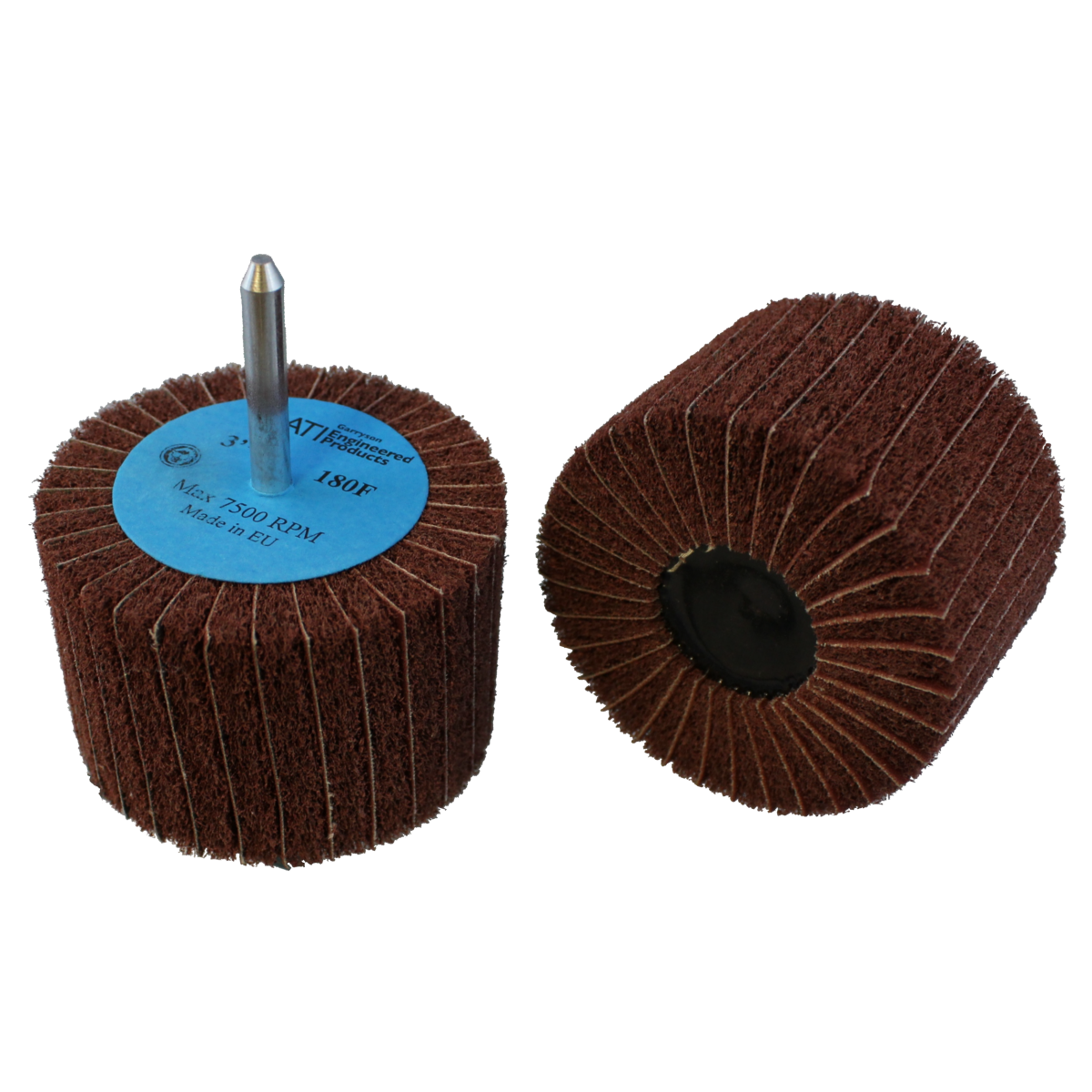 3" x 2" x 1/4" 180 Grit Interleaf Flap Wheel