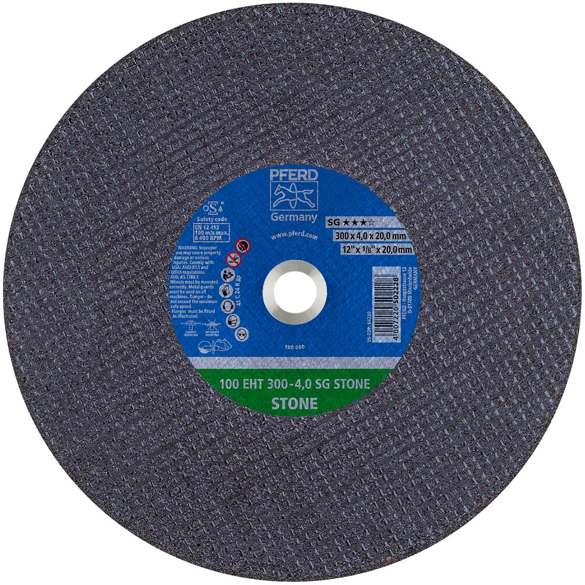 12" x 1/8" x 20 mm Type 1 Cut-Off Wheels for Masonry