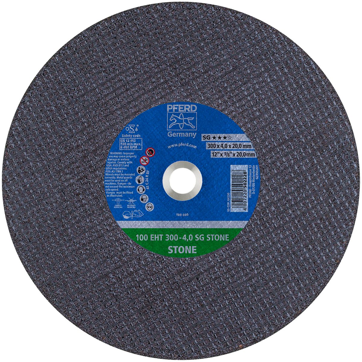 12" x 1/8" x 20 mm Type 1 Cut-Off Wheels for Masonry