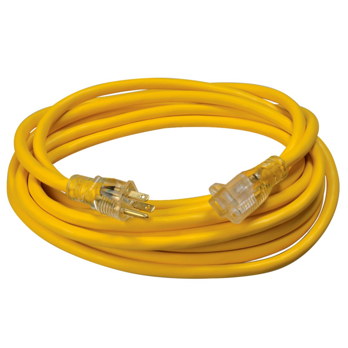 25 Ft. Heavy Duty Extension Cord with Lighted End
