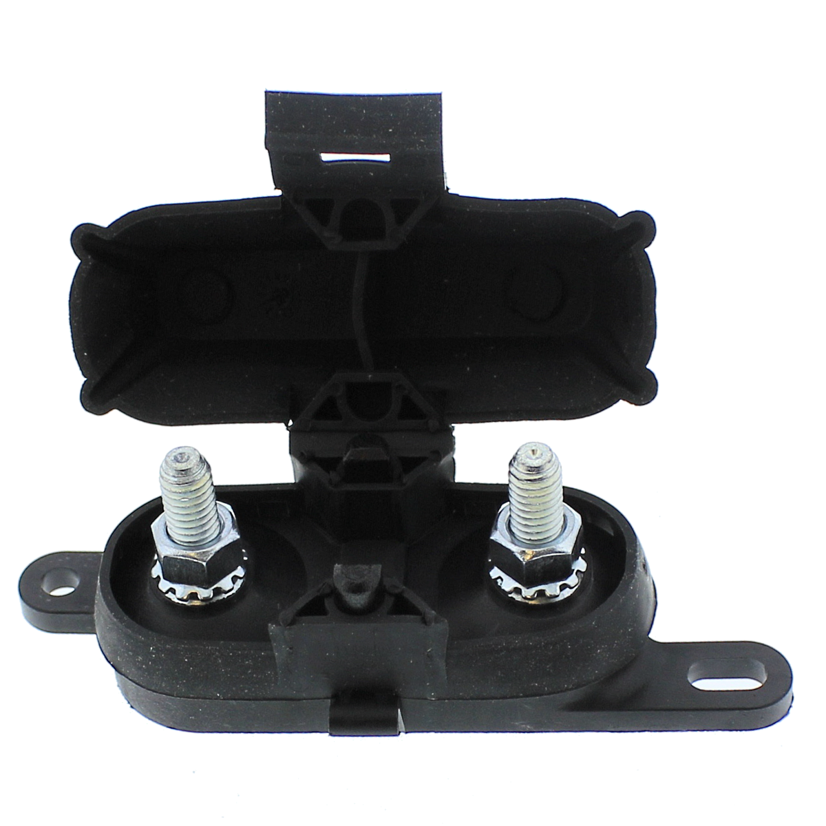 Stud fuse holder with cover for use with AMG high amp Fuse