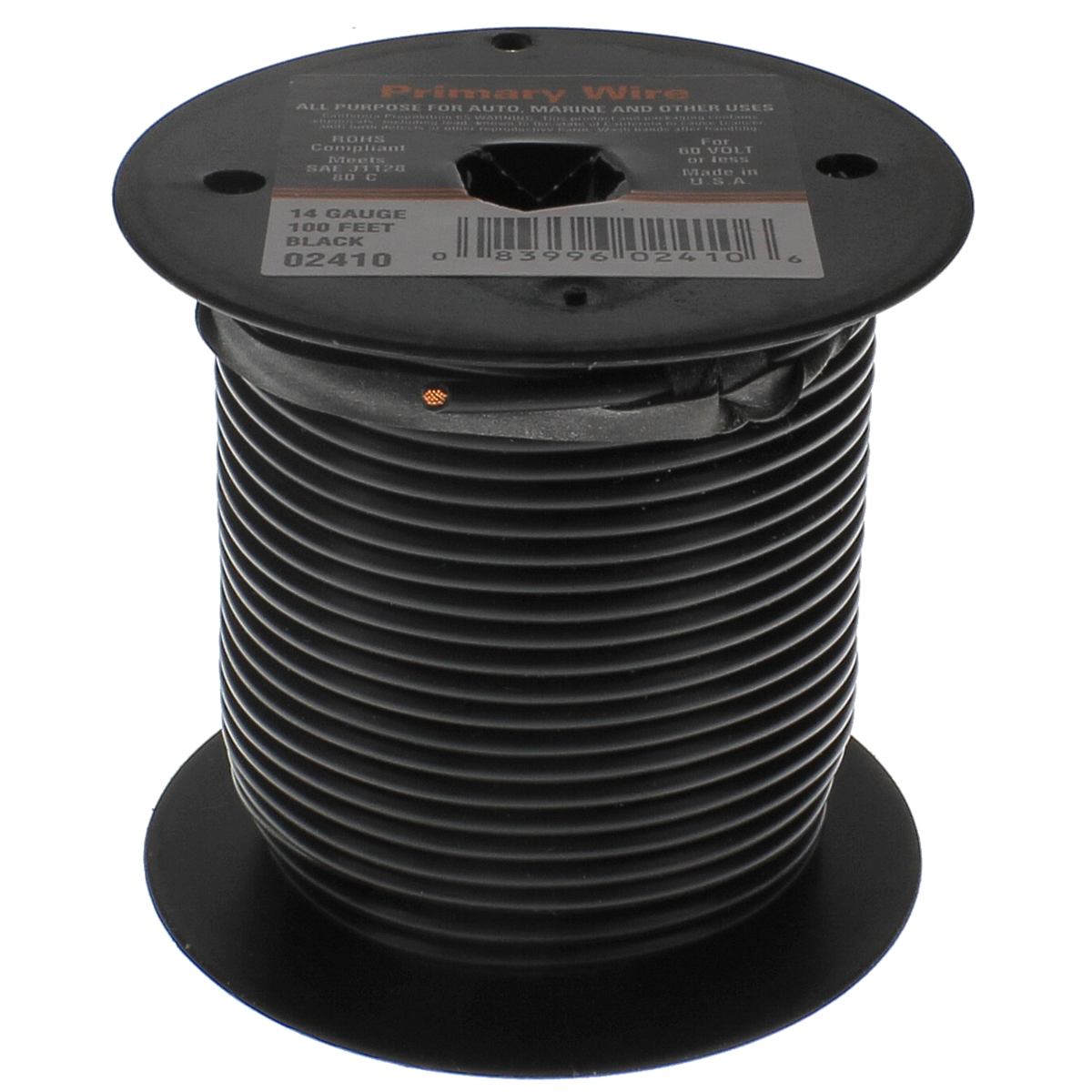 10 AWG x 500 ft. Primary Wire — Single Conductor — Black