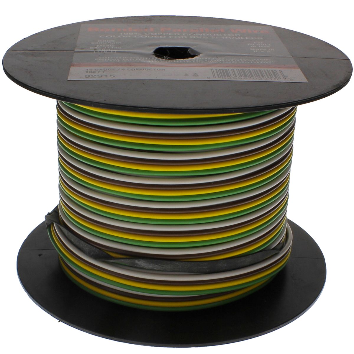 14 AWG 4 Conductor Bonded Trailer Wire, 500 ft.