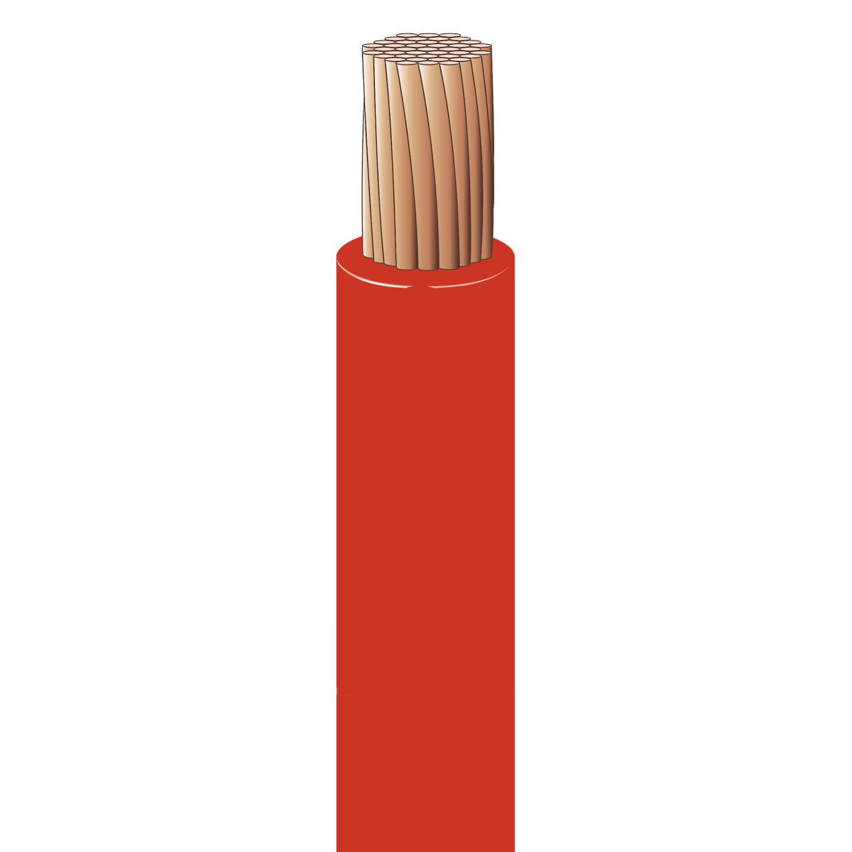 1 AWG .460" Starter Cable — Red