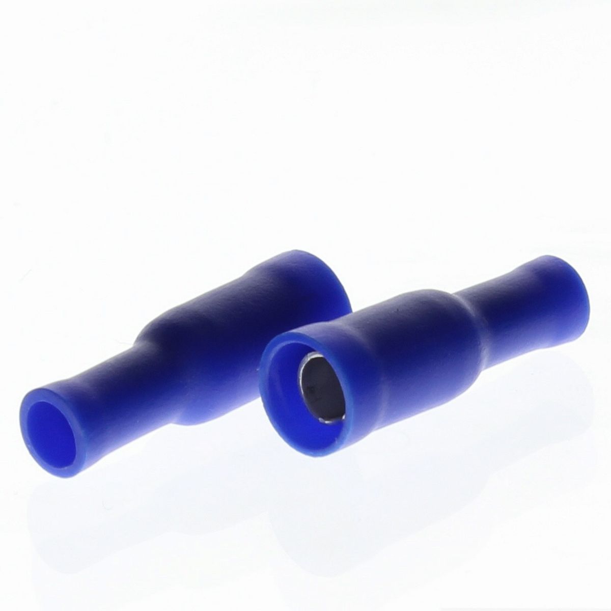 16-14 AWG Blue Vinyl Bullet Receptacle — Single Snap, 50/PKG