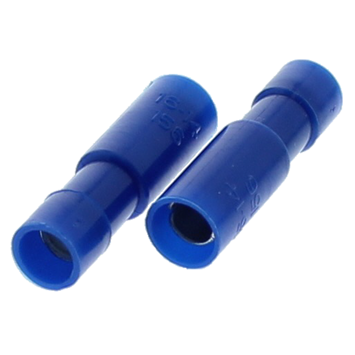 16-14 AWG Blue Nylon Bullet Receptacle — Single Snap, 50/PKG