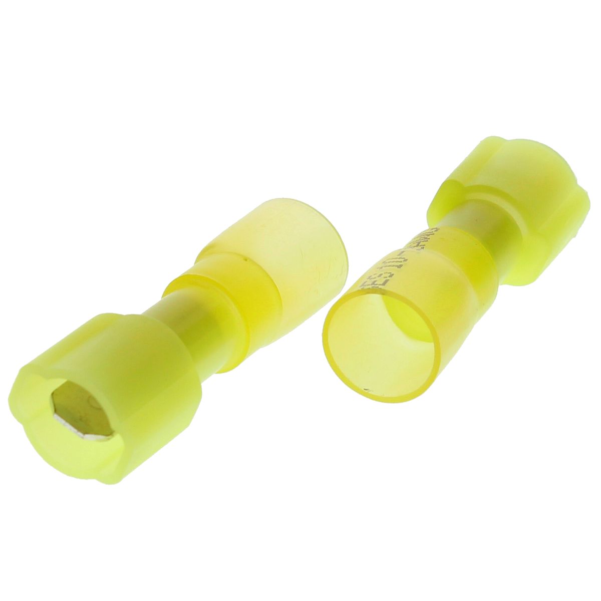 12-10 AWG Yellow Crimp & Seal Fully Insulated Male Quick Connectors, 25/PKG