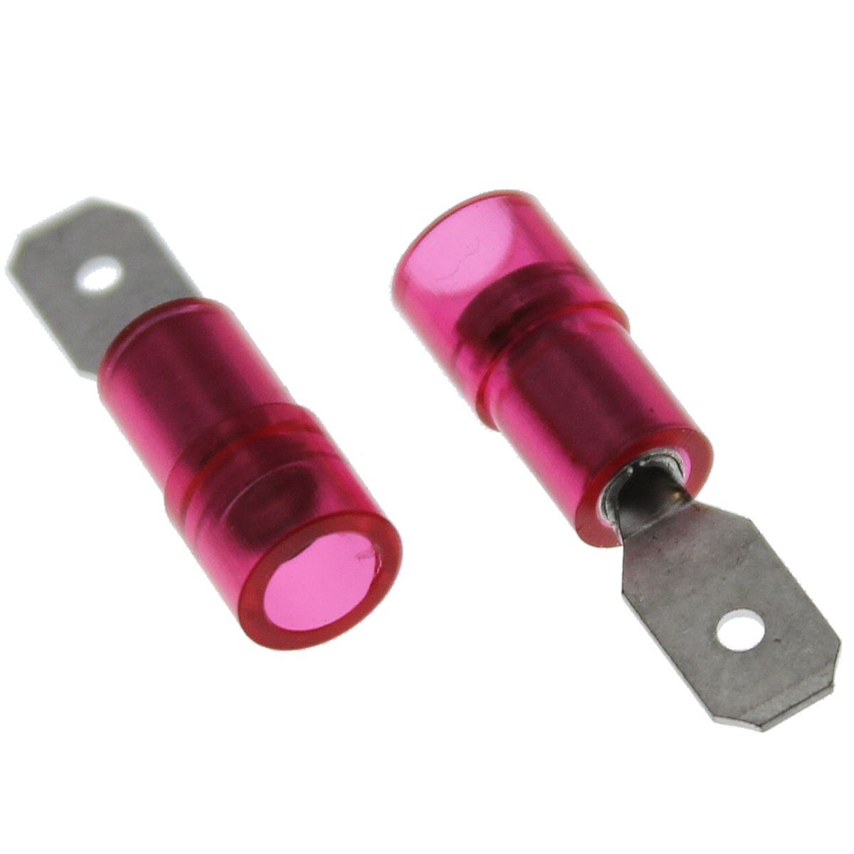 22-18 AWG Red Nylon Insulated (.187") Male Quick Connectors, 50/PKG
