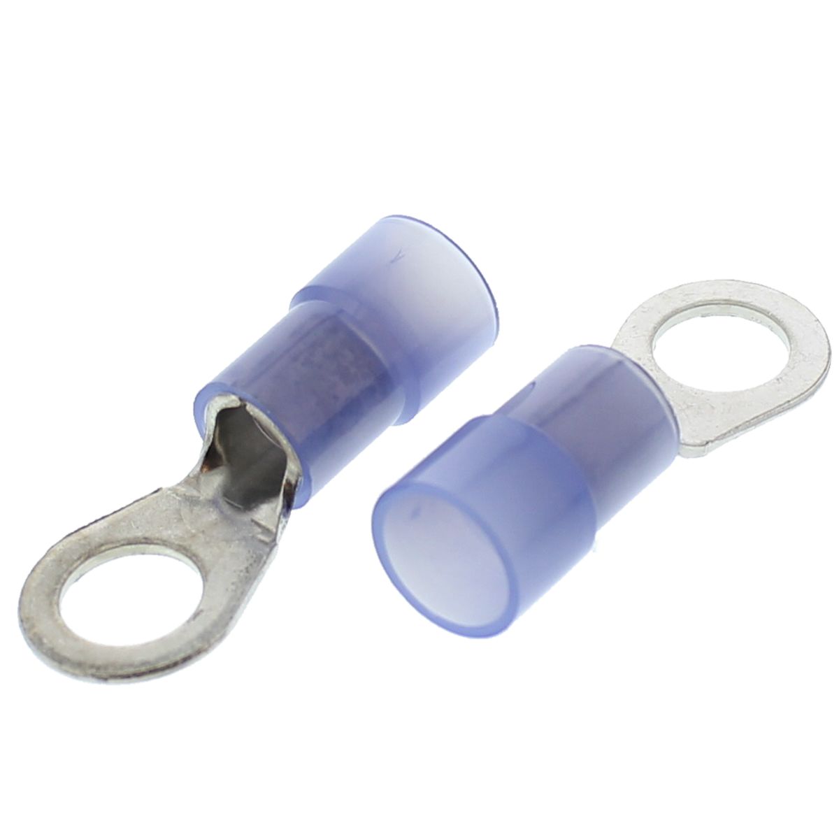3/8" Stud 6 AWG Blue Nylon Insulated Rings, 25/PKG