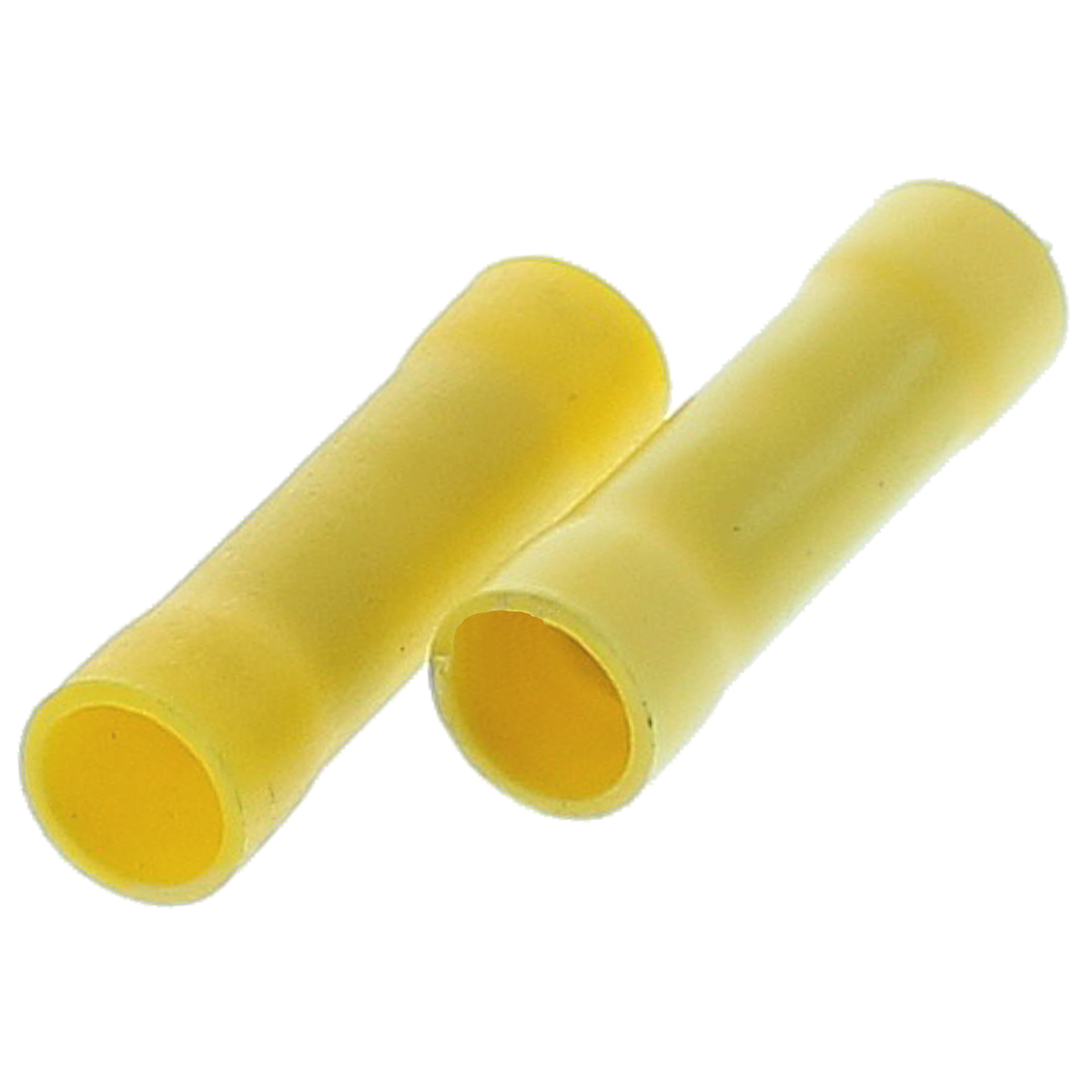 12-10 AWG Yellow Vinyl Flared Insulated Butt Connectors, 250/PKG