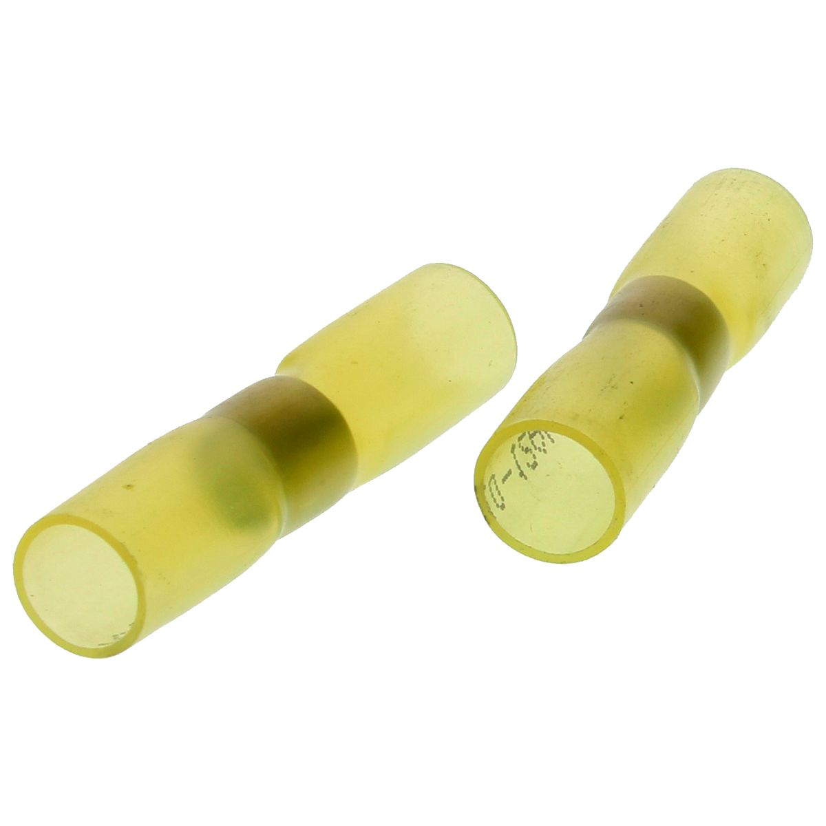 12-10 AWG Yellow Solder-Seal Butt Connectors, 25/PKG