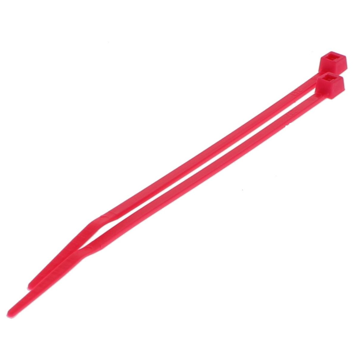 4" 18 lb Nylon Cable Tie  — Fluorescent Pink, 100/PKG