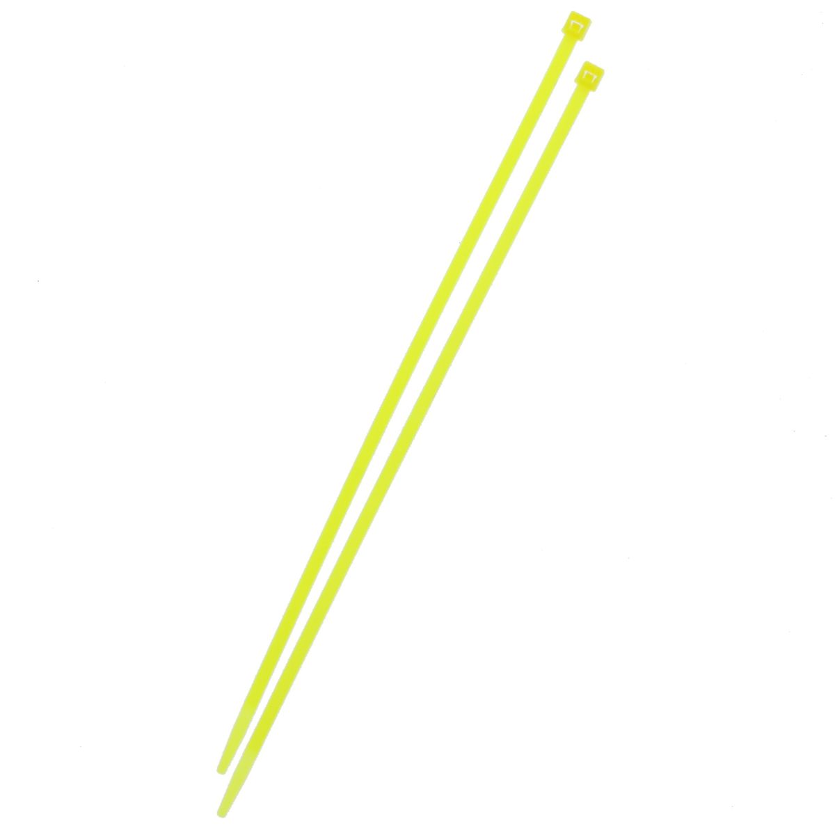 11" 50 lb Nylon Cable Tie  — Fluorescent Yellow, 100/PKG