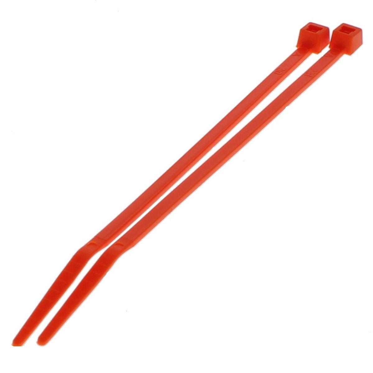 7" 50 lb Nylon Cable Tie  — Fluorescent Orange, 100/PKG