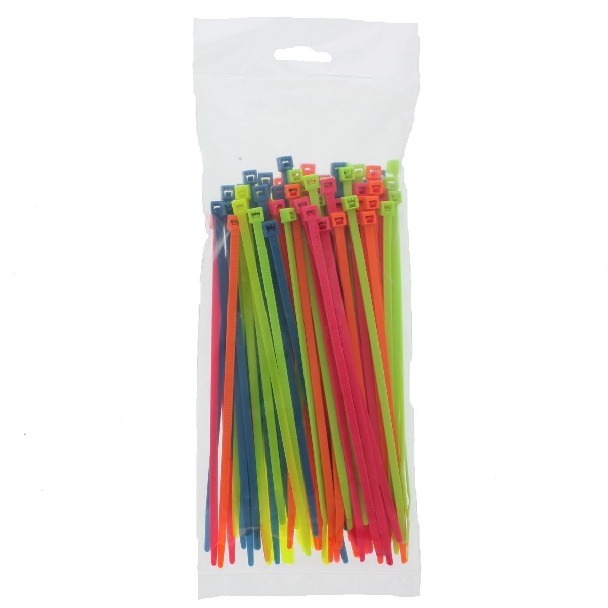 11" 50 lb Nylon Tie Wraps Color Variety Assortment 100/PKG