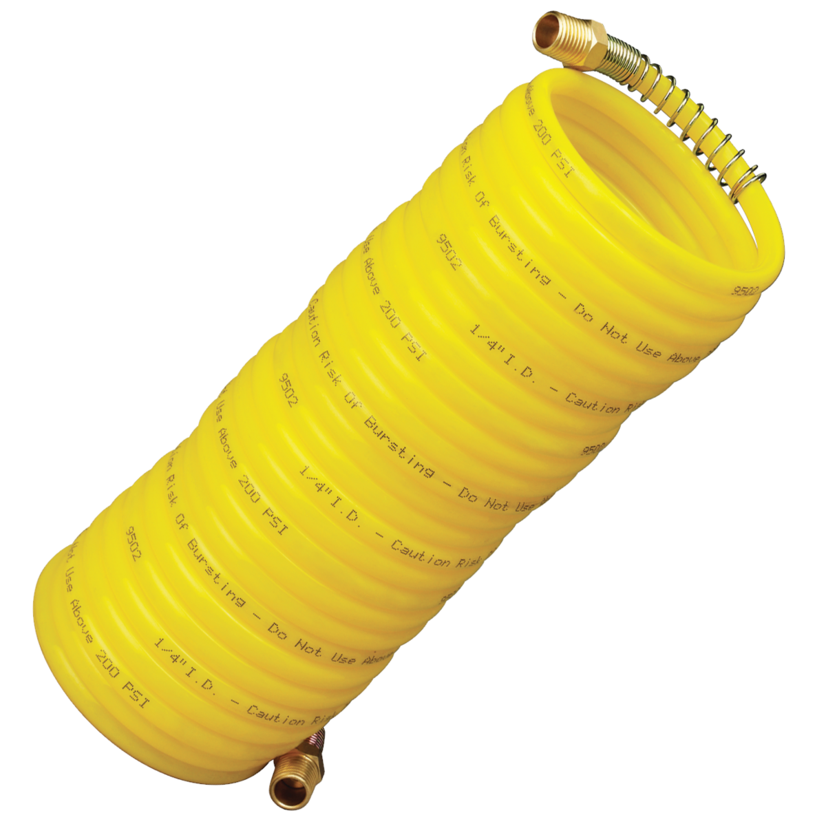 1/4" x 25' Yellow Nylon Air Hose