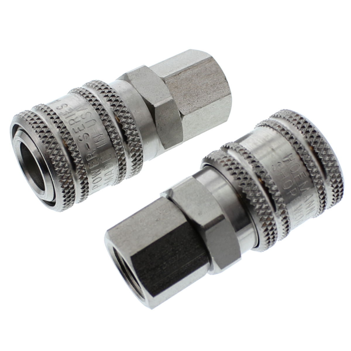 1/4" A Series Industrial Coupler — Stainless Steel — 1/4" Female NPT