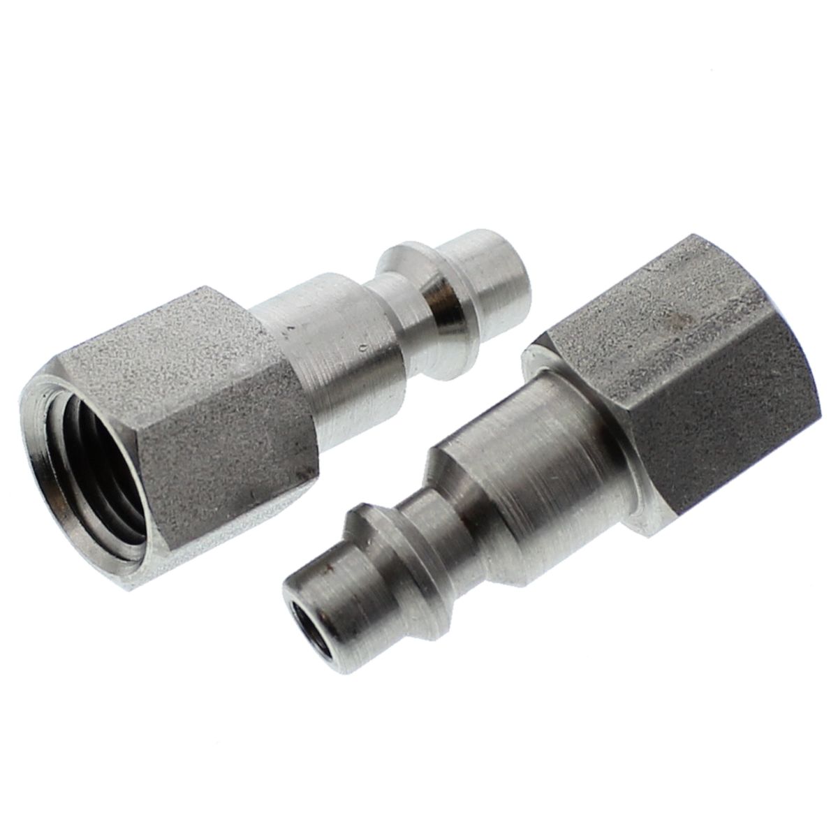 1/4" A Series Industrial Plug — Stainless Steel — 1/4" Female NPT