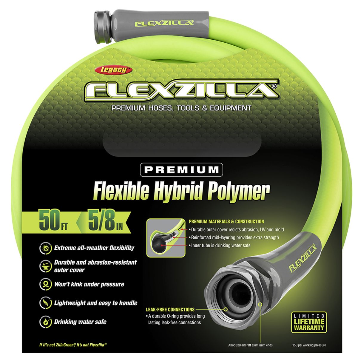 5/8" x 50' Premium Garden Hose