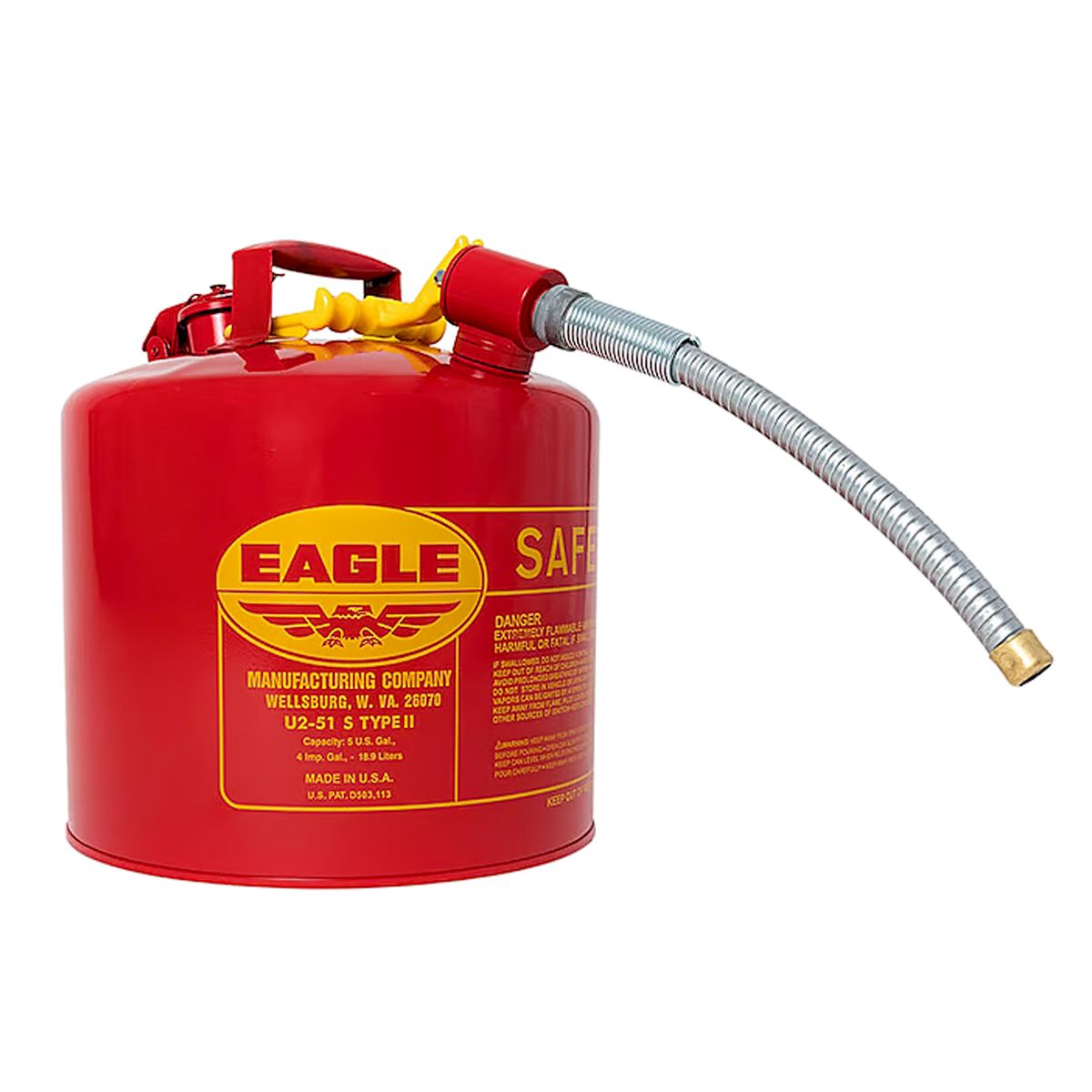 5 gal. Type 1 Safety Can for Gas & Flammable Liquids