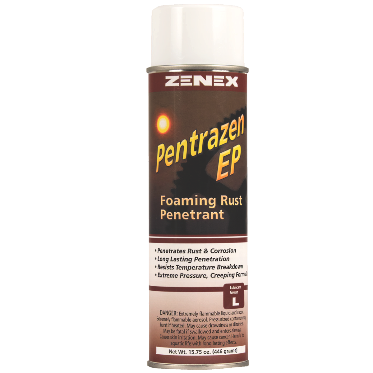 Zenex™ Pentrazen EP Foaming Rust Penetrant  — 15.75 oz. Aerosol