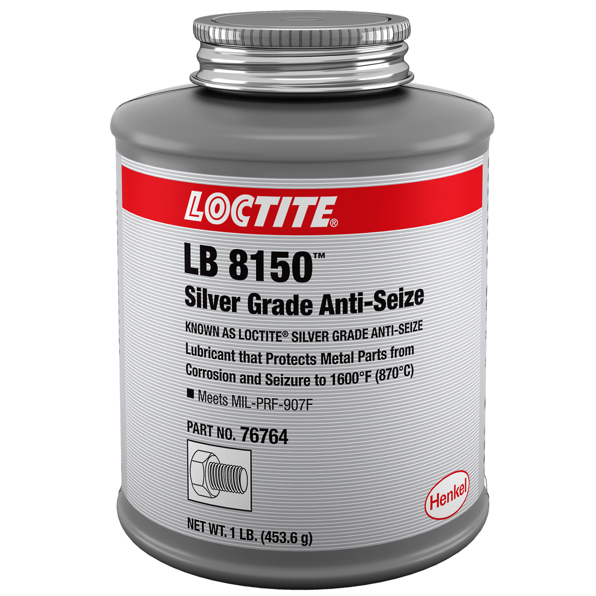 Loctite® Silver Grade Anti-Seize Lubricant — 1 lb. Brush Top Can