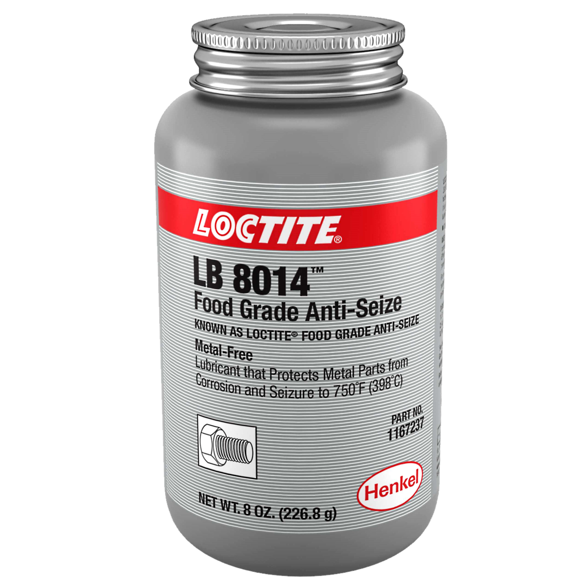 Loctite® Food Grade Anti-Seize Lubricant 8 oz. Brush Top Can