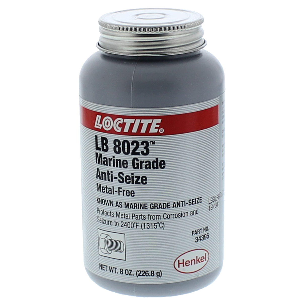 Loctite® Marine Grade Anti-Seize Lubricant — 8 oz. Brush Top Can