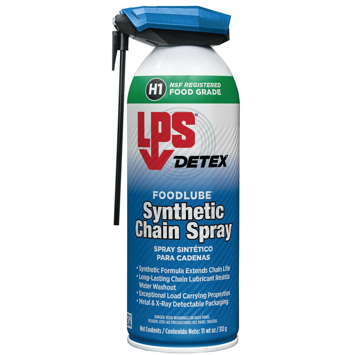 LPS® 57616 DETEX® FoodLube® Synthetic Chain Spray 11 oz. Aerosol