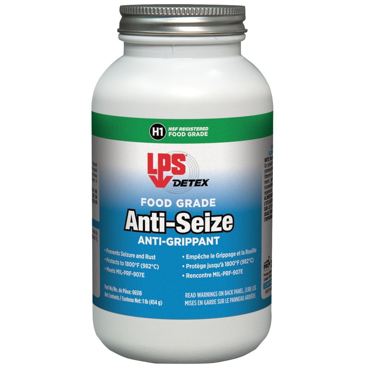 LPS® 06510 DETEX® Food Grade Anti-Seize 1 lb. Brush Top Bottle