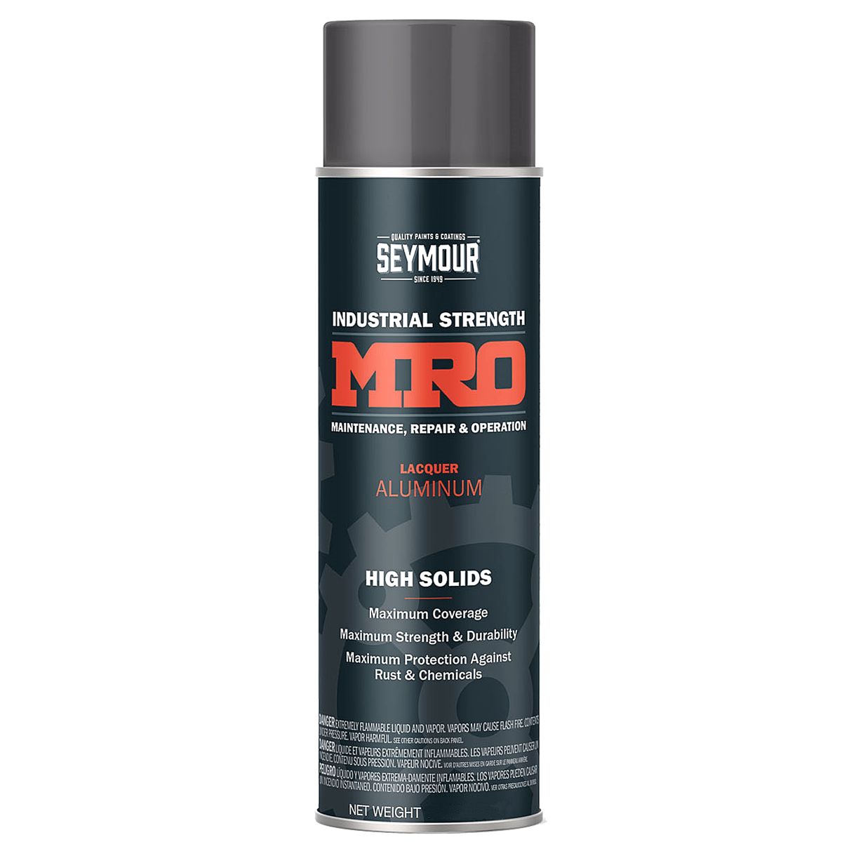 Seymour Aluminum High Solids Protective Coating MRO Paint — 15.5 oz. Aerosol