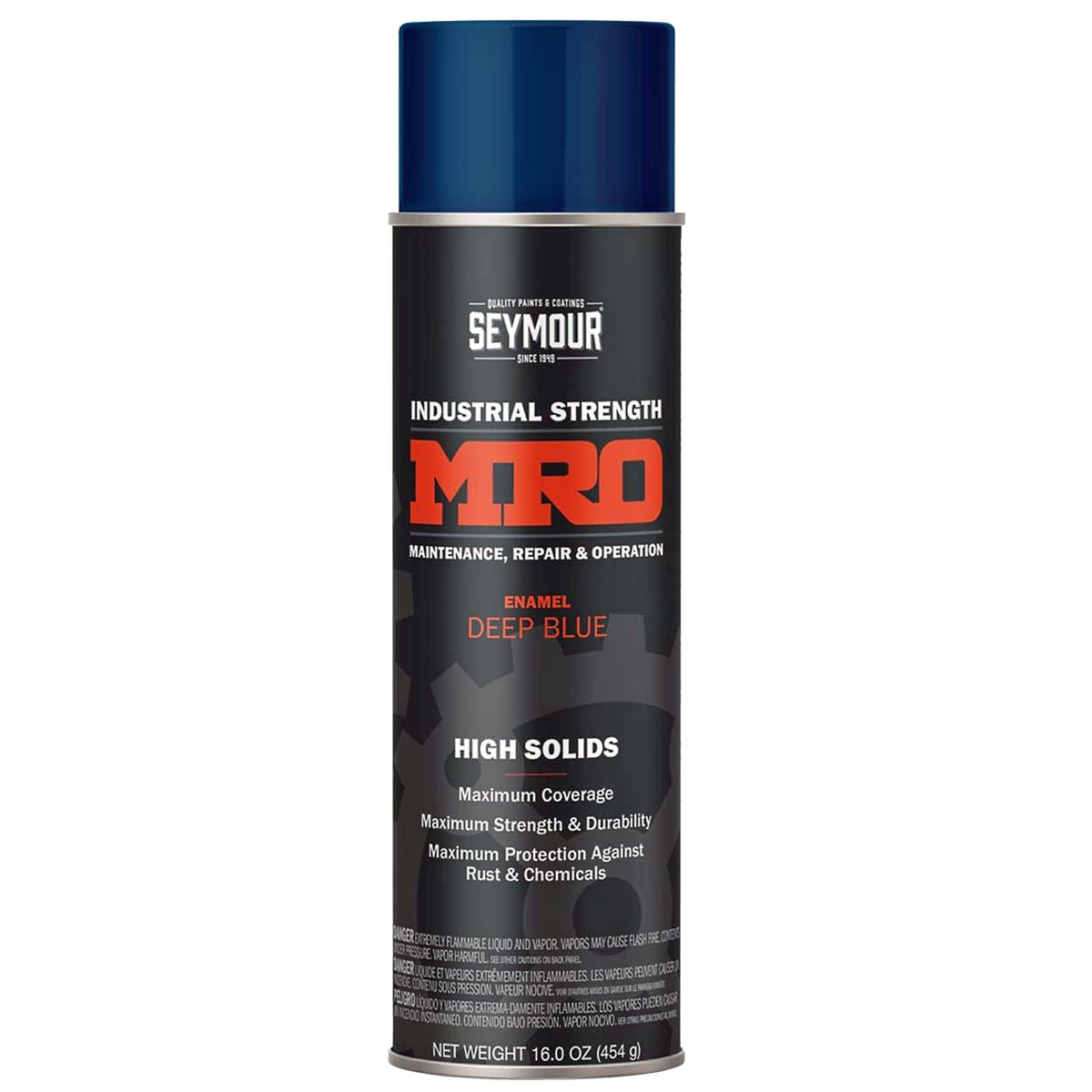 Seymour Deep Blue High Solids Protective Coating MRO Paint — 16 oz. Aerosol