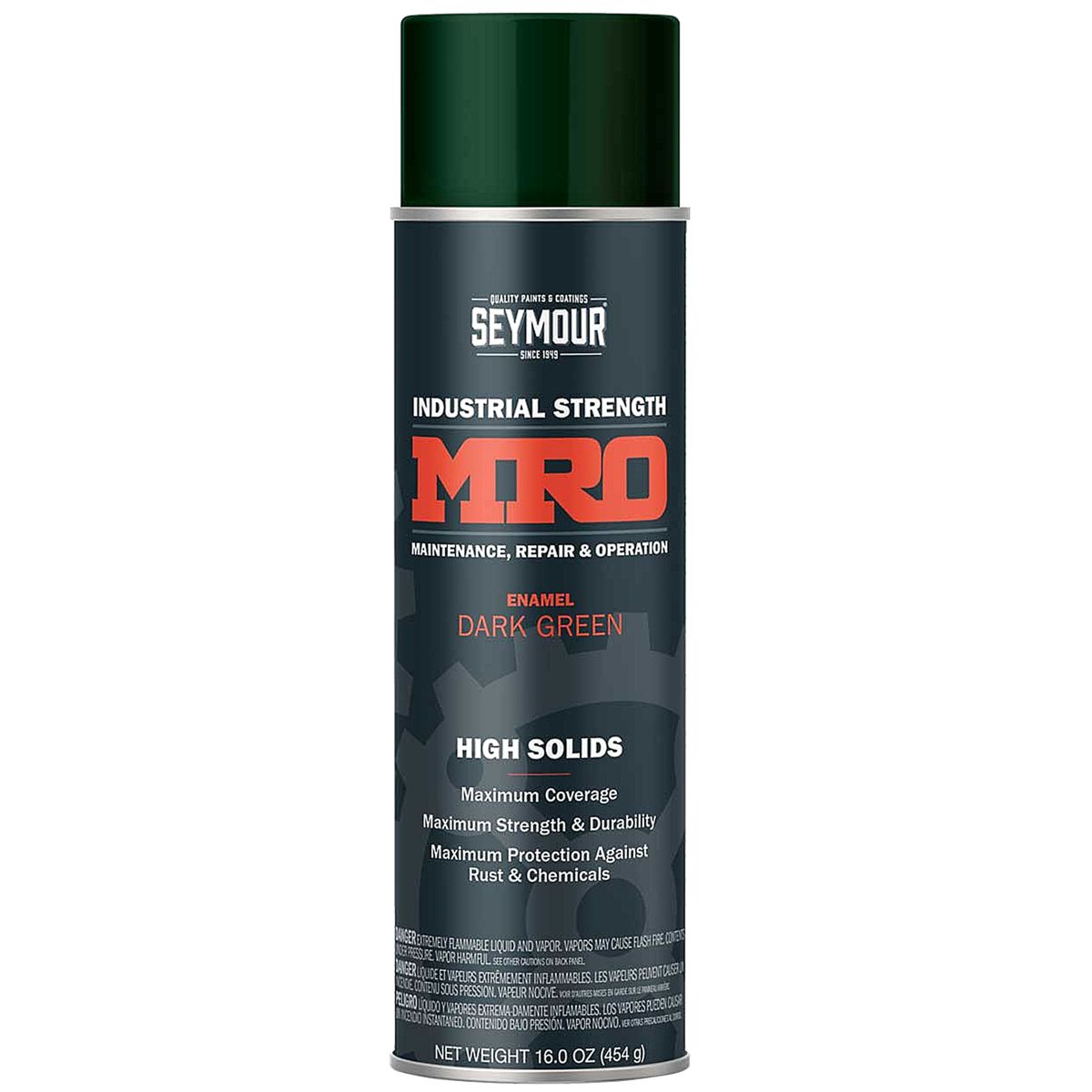 Seymour Dark Green High Solids Protective Coating MRO Paint — 16 oz. Aerosol