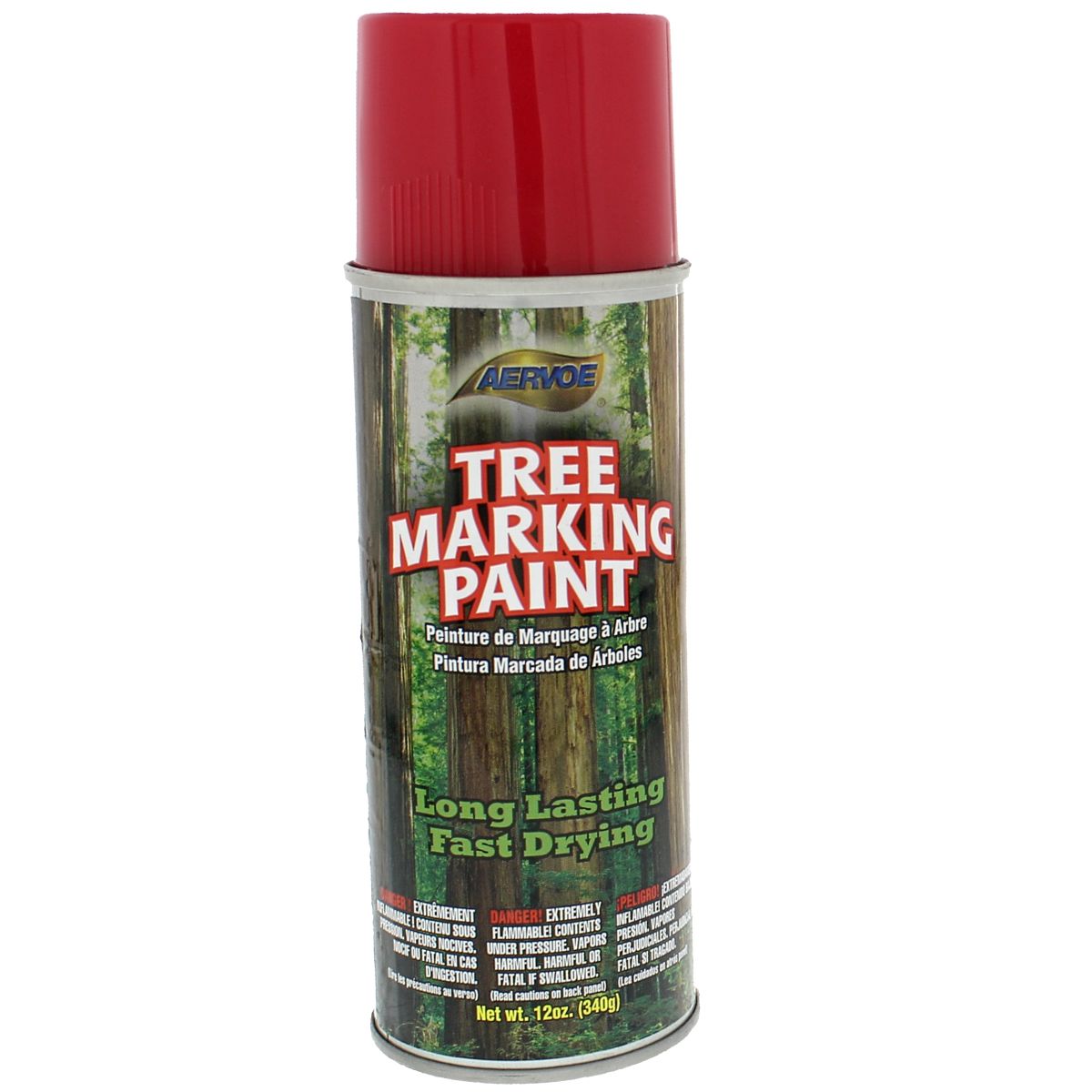 Aervoe 610  Red Tree Marking Paint - 12 oz. Aerosol