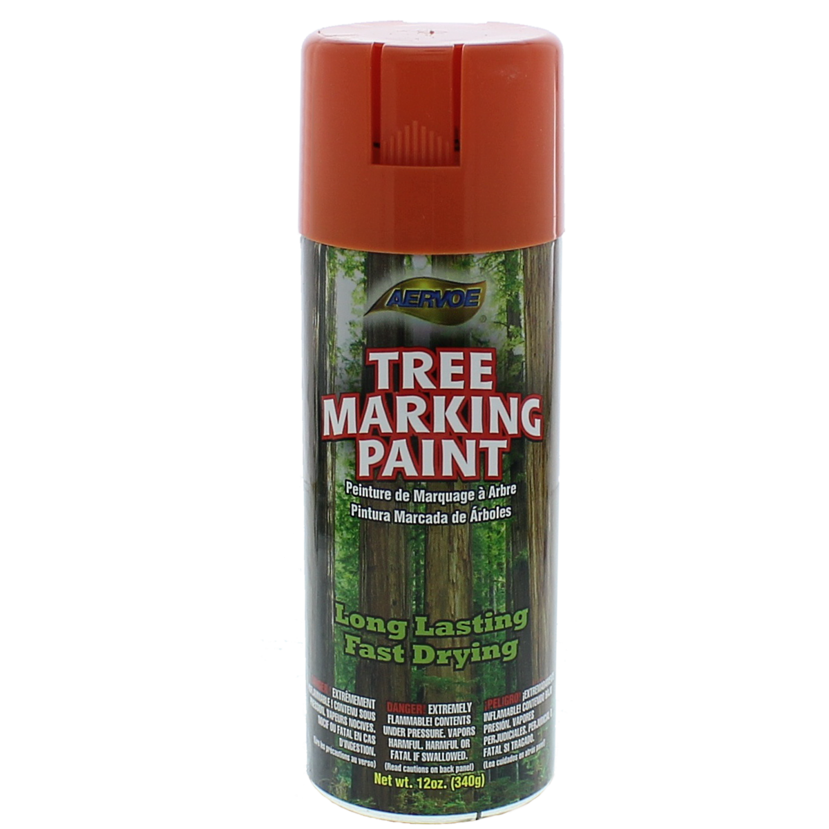 Aervoe 620  Orange Tree Marking Paint - 12 oz. Aerosol