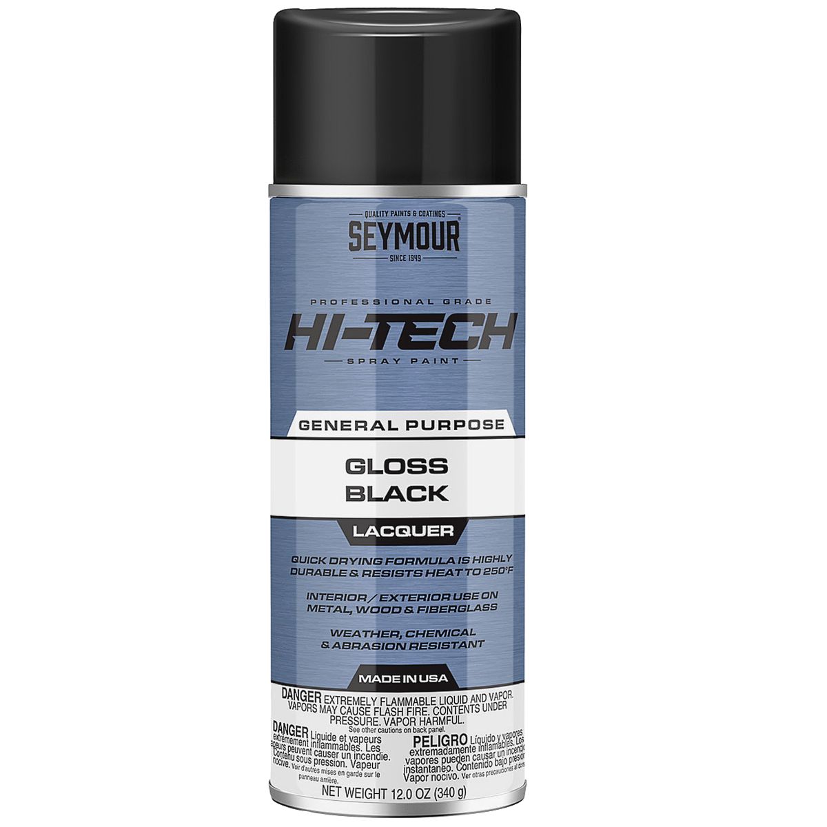 Seymour Gloss Black Lacquer — 12 oz. Aerosol