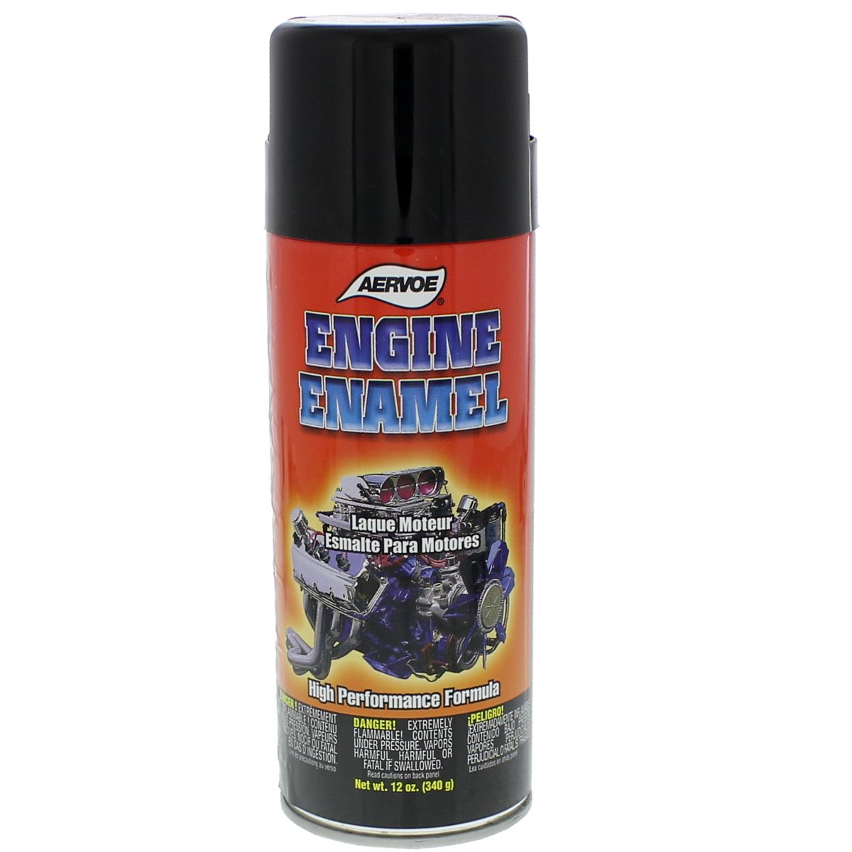 Aervoe 514  Gloss Black Engine Enamel - 12 oz. Aerosol