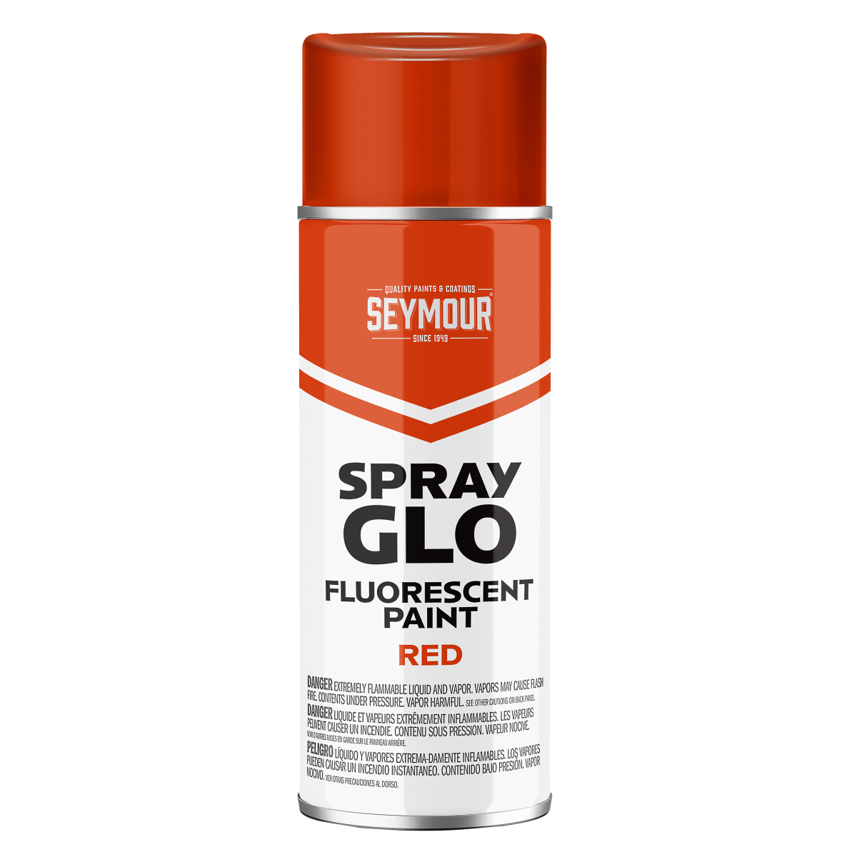 Seymour Fluorescent Red High Visibility Paint — 12 oz. Aerosol