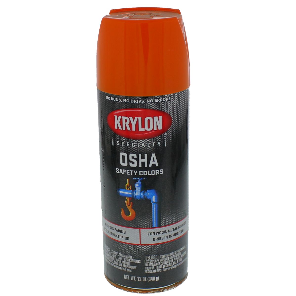 Krylon OSHA Safety Orange High Visibility Paint — 12 oz. Aerosol