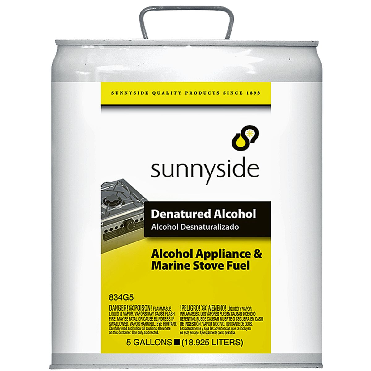 Sunnyside Denatured Alcohol Solvent, 5 gal.