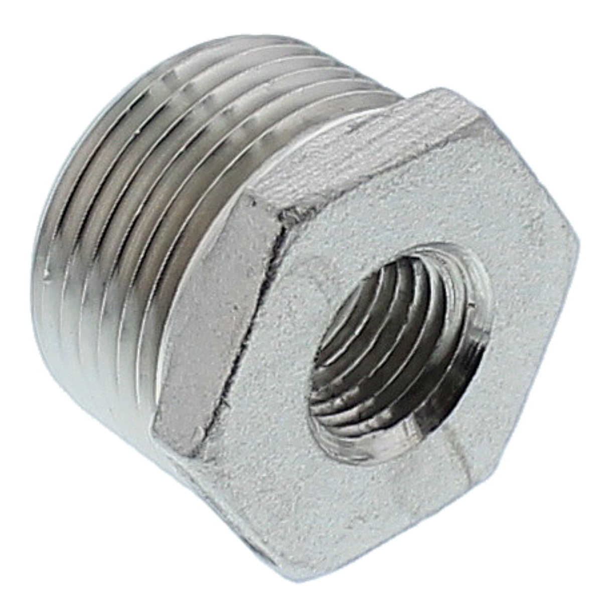 304 Stainless Steel Pipe Fitting 1" x 3/4" Hex Bushing