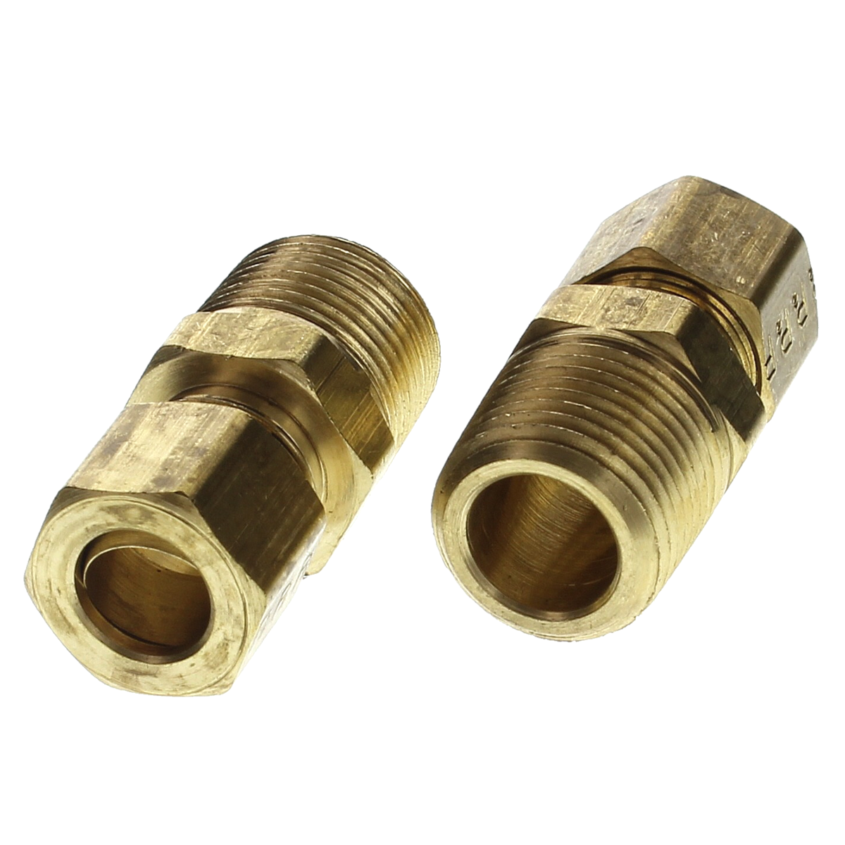 Tacoma Screw Products  3/16 T x 1/8 NPT Compression Brass Fitting - Male  Connector (Tube to Male Pipe)