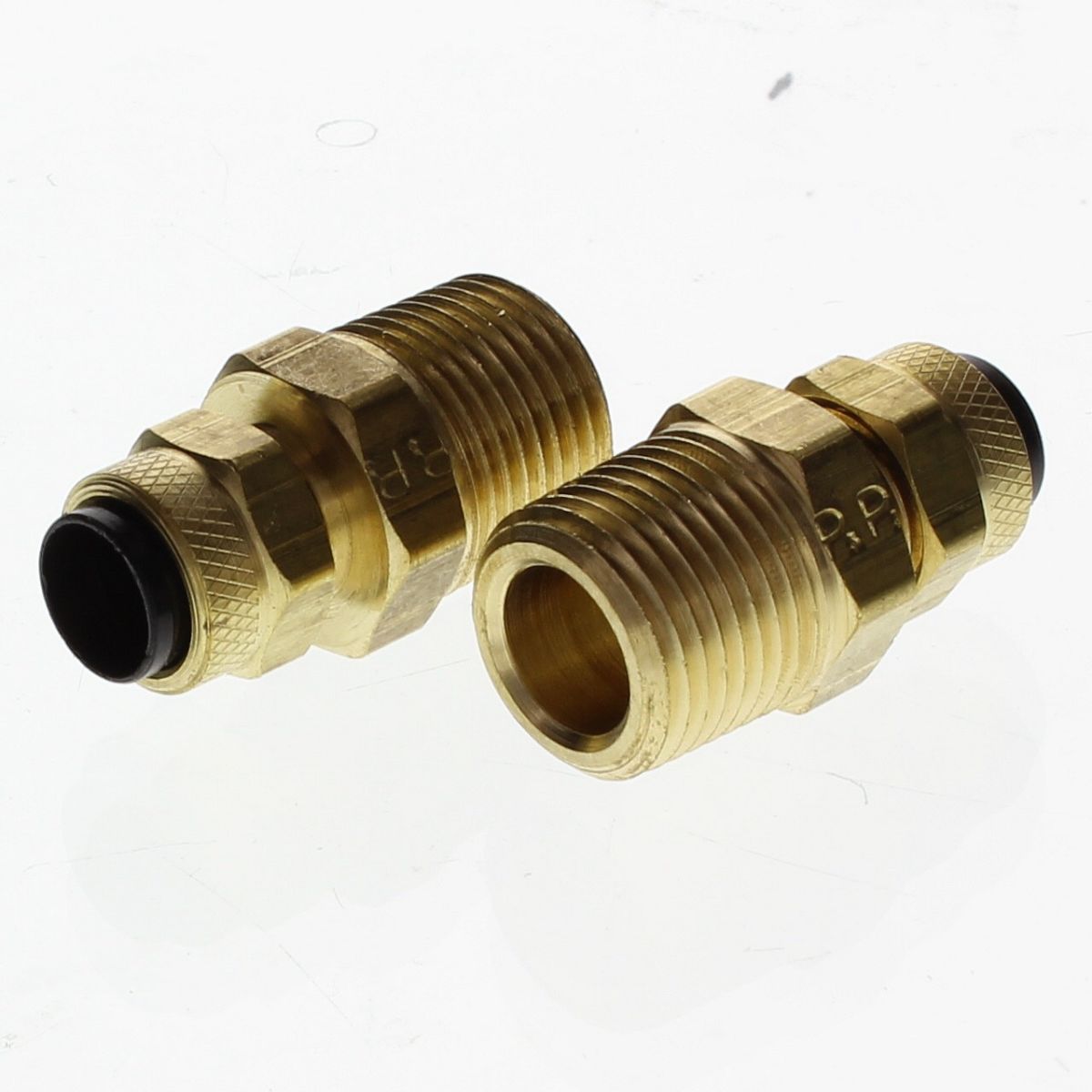 1/4" T x 1/4" NPT Poly-Tite Brass Fitting for Low Pressure Tubing (not D.O.T.) - Male Connector