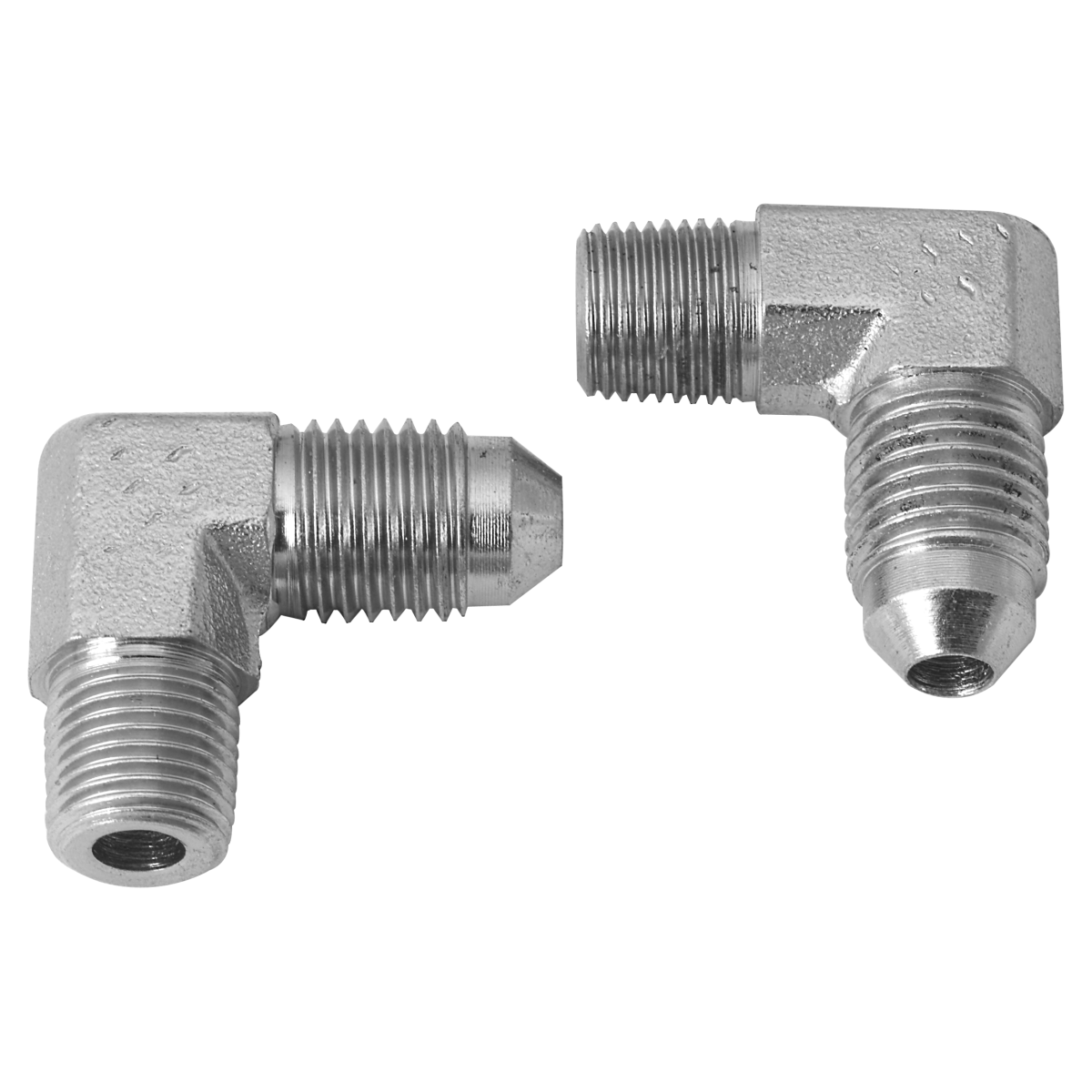 1/2"-20 x 1/4"-18 Male JIC to Male Pipe Elbow 90º