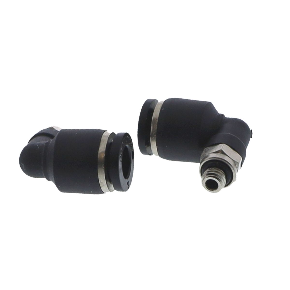 Push-In Fitting M6 x M5 - 0.8 QSML Composite Male Elbow