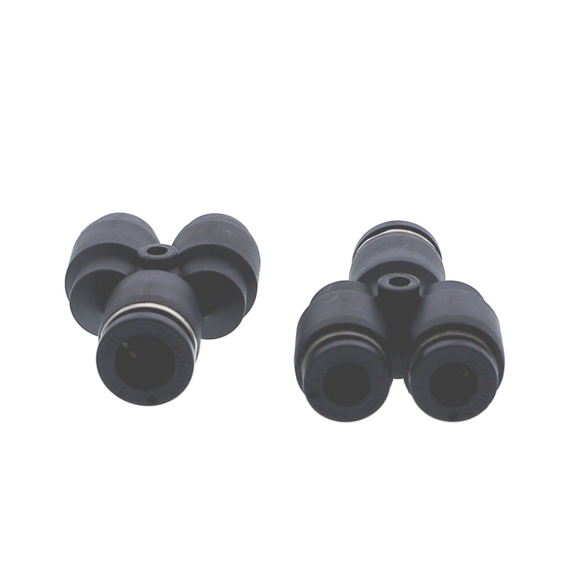 Push-In Fitting M8-M6 Composite Reducing Y Connector