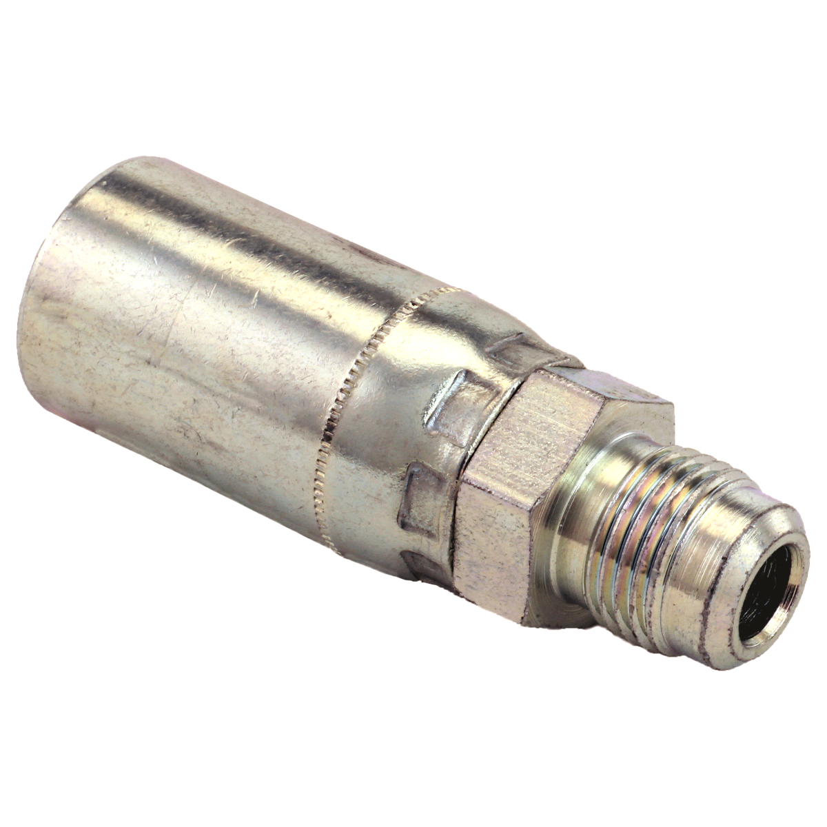 3/8" x 3/8" Male SAE 45º Solid Vari-Crimp