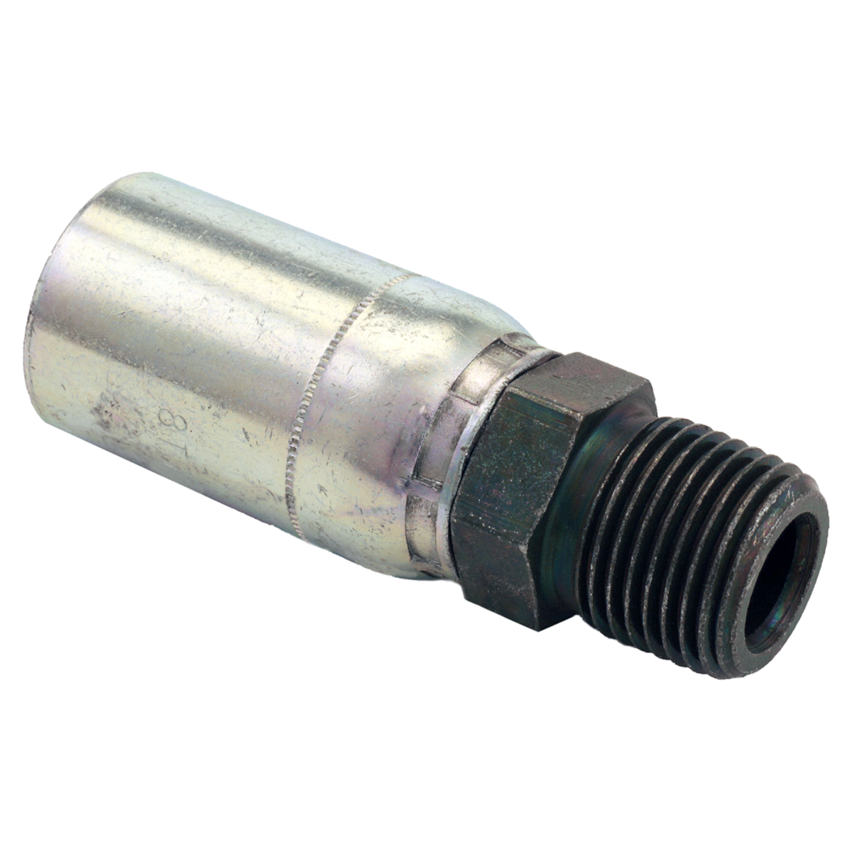 3/8" x 3/8" British Standard Tapered Male Pipe (BSPT) Solid Vari-Crimp